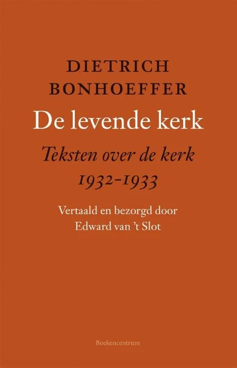 Boekomslag van De levende kerk van Dietrich Bonhoeffer
