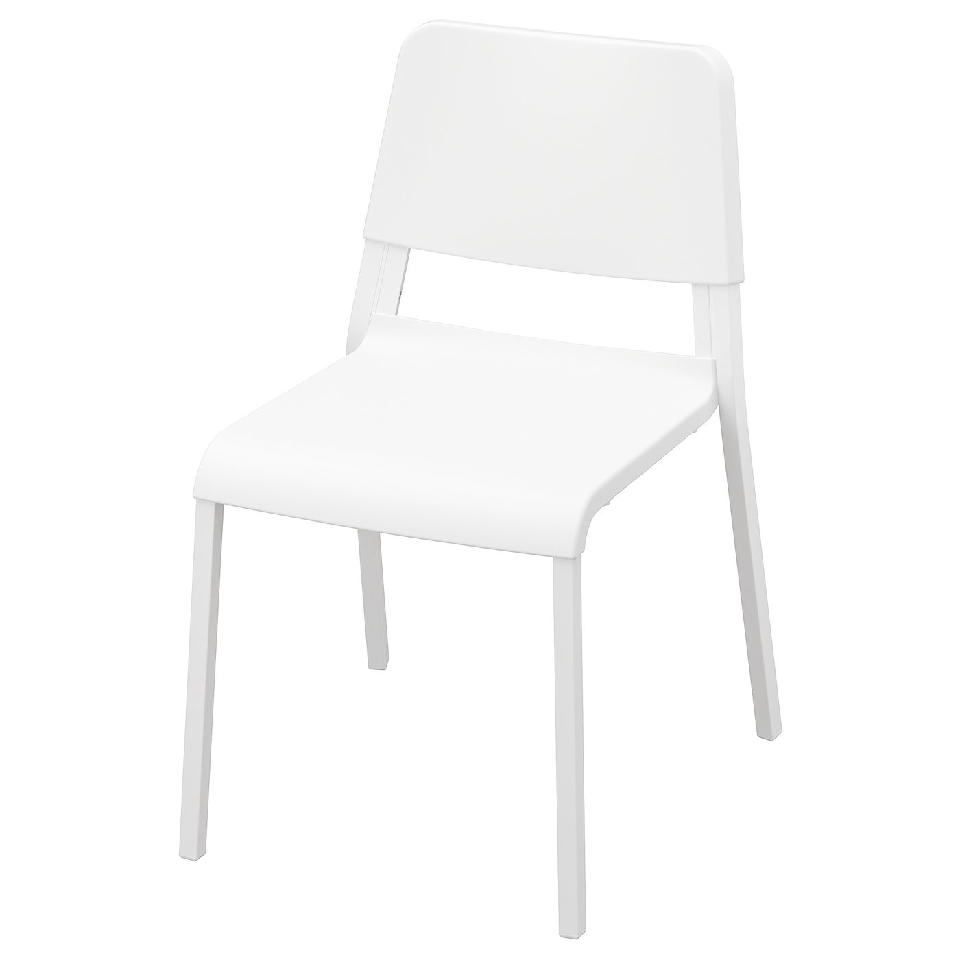 IKEA TEODORES stapelstoel wit – productafbeelding uit bronpagina